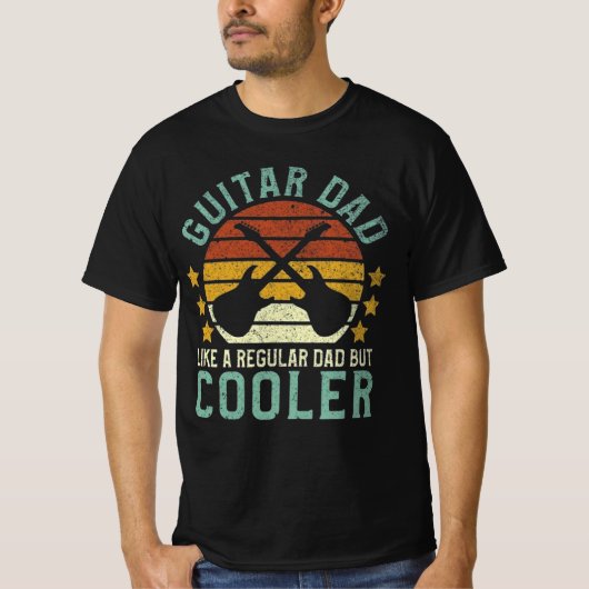 Guitar Player Dad Vintage T-shirt (Voorkant)