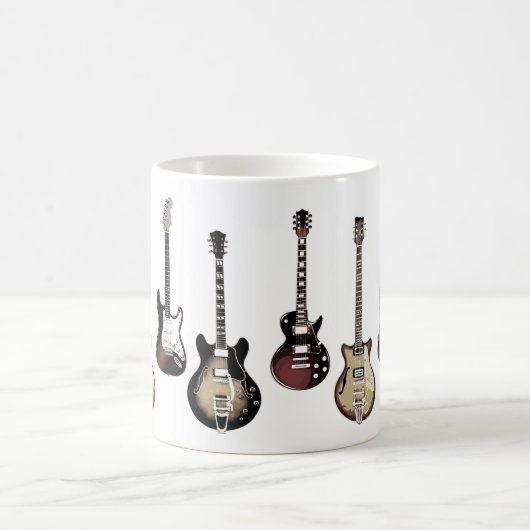 Guitar Player Gift Rock and Roll Musician Band Mug Koffiemok (Center)