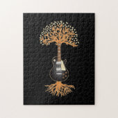 Guitar Player Gift Tree Guitar Legpuzzel (Verticaal)