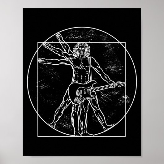 Guitar Player Guitar Musical Instrument Guitarist  Poster (Voorkant)