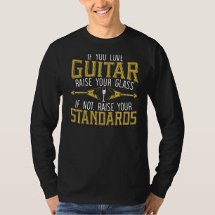 Guitar Player Guitarist Musical Instrument Wine Dr T-shirt