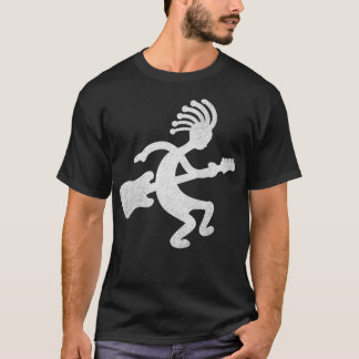 Guitar Player Kokopelli Native American Hieroglyph T-shirt