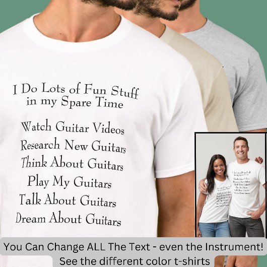 Guitar Player Lover - Wat ik in de vrije tijd doe T-shirt