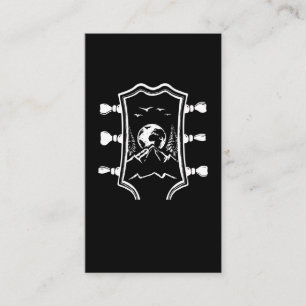 Guitar Player Mountain Music Lover Guitarist Visitekaartje