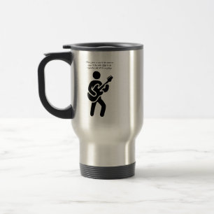 Guitar Player Music citeert Silhouette art Reisbeker