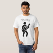 Guitar Player Music citeert Silhouette art T-shirt (Voorkant volledig)