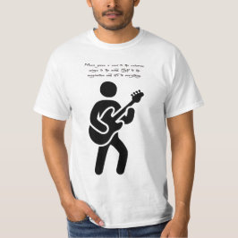 Guitar Player Music citeert Silhouette art T-shirt