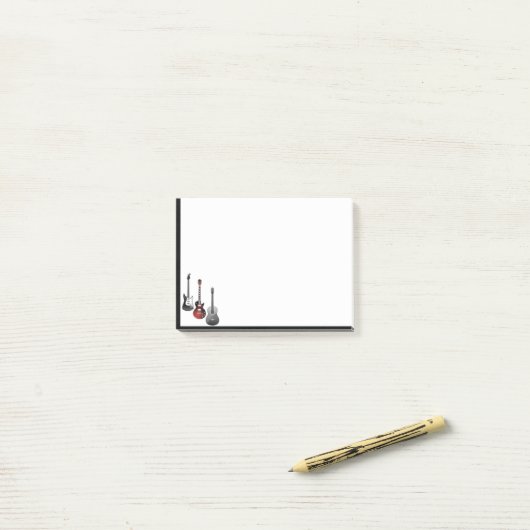 Guitar Player Musician Music Musical Post-it Notes (Op bureau)