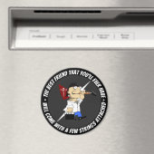 Guitar Player on Road is weer de beste vriend Comi Magneet (Insitu (Vaatwasser))