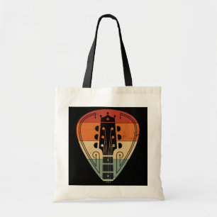 Guitar Player Retro Guitar Pick Music Tote Bag