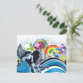 Guitar Player ~ Rock Heavy Metal Band Music Briefkaart (Staand voorkant)