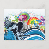 Guitar Player ~ Rock Heavy Metal Band Music Briefkaart (Voorkant)