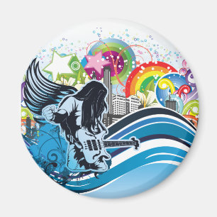 Guitar Player ~ Rock Heavy Metal Band Music Magneet