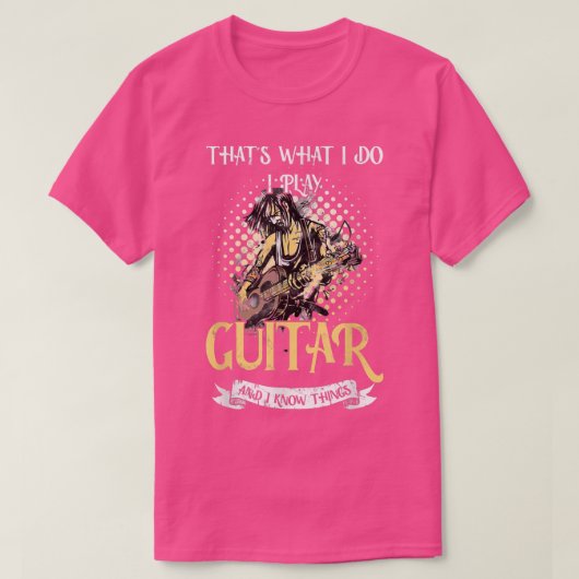 Guitar Player Saying Guitarist I Play Guitar And K T-shirt (Design voorkant)