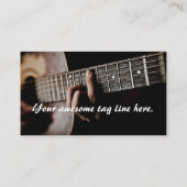 Guitar Player - Teacher - Songwriter - Band Visitekaartje (Achterkant)