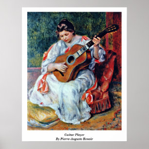 Guitar Player van Pierre-Auguste Renoir Poster