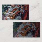 Guitar Player van Pierre-Auguste Renoir Visitekaartje (Voorkant / Achterkant)