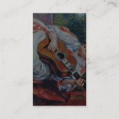 Guitar Player van Pierre-Auguste Renoir Visitekaartje (Achterkant)