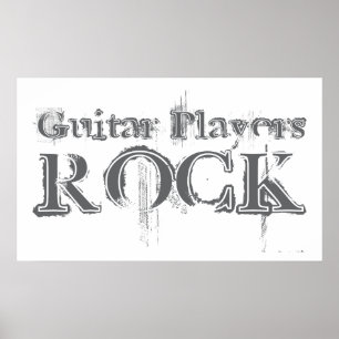 Guitar Players Rock Poster