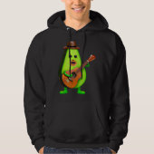 Guitar Playing Avocado Hoodie (Voorkant)