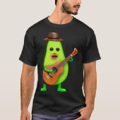 Guitar Playing Avocado T-shirt (Voorkant)