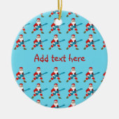 Guitar Plays Santa Claus Keramisch Ornament (Voorkant)