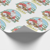 Guitar Plays Santa Claus | Kerstmis Cadeaupapier (Hoek)