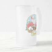 Guitar Plays Santa Claus | Kerstmis Matglas Bierpul (Voorkant rechts)