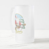 Guitar Plays Santa Claus | Kerstmis Matglas Bierpul (Voorkant links)