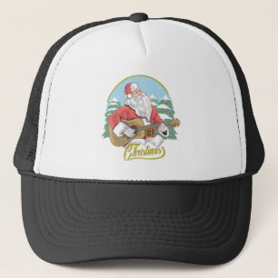 Guitar Plays Santa Claus   Kerstmis Trucker Pet