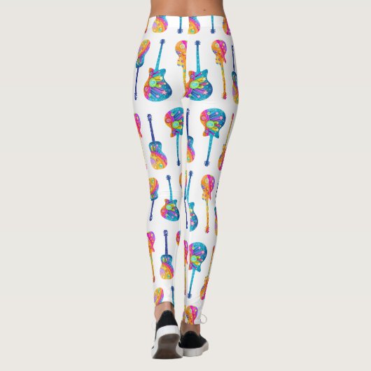 GUITAR POP ART LEGGINGS (Achterkant)