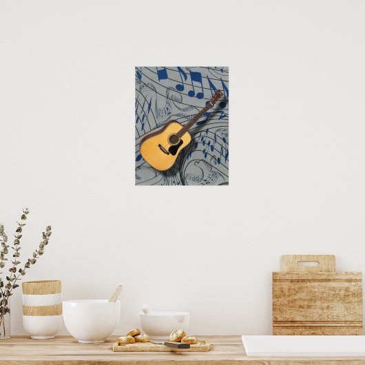 GUITAR-POSTER POSTER (Keuken)