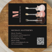 Guitar Professional Musicus Custom QR Code Visitekaartje