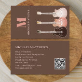 Guitar Professional Musicus Custom QR Code Visitekaartje