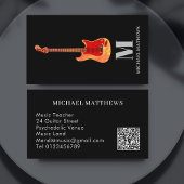 Guitar Professional Musicus Custom QR Code Visitekaartje