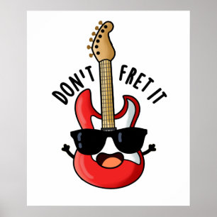Guitar Pun is grappig. Poster