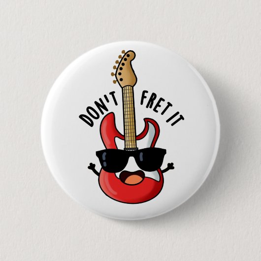 Guitar Pun is grappig. Ronde Button 5,7 Cm (Voorkant)