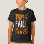 Guitar Quote Guitarist Inspirerend Music Lover T-shirt (Voorkant)