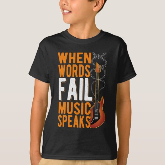 Guitar Quote Guitarist Inspirerend Music Lover T-shirt (Voorkant)
