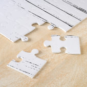 Guitar Red Musical Legpuzzel (Zijkant)