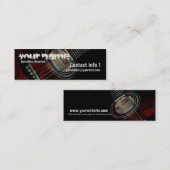 GUITAR "Redtrax" klein Visitekaartje (Voorkant / Achterkant)