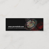 GUITAR "Redtrax" klein Visitekaartje (Achterkant)