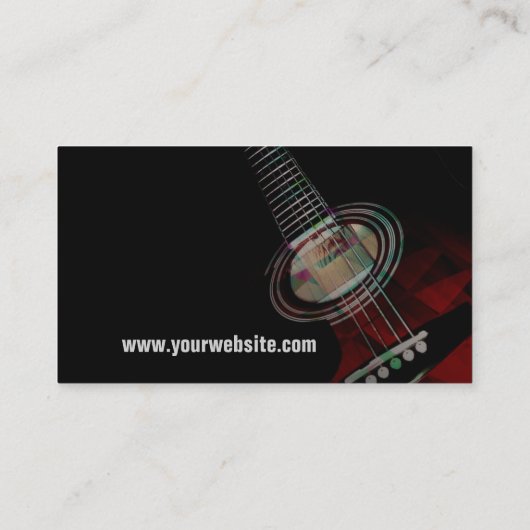GUITAR "Redtrax" Visitekaartje V2.0 (Achterkant)