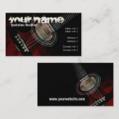 GUITAR "Redtrax"-Visitekaartje Visitekaartje (Voorkant / Achterkant)