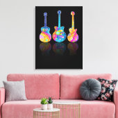  GUITAR REFLECTIONS CANVAS PRINT (Insitu (Woonkamer))