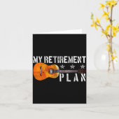 Guitar Retirement Plan - Funny Gift For Retired Gu Kaart (Gele Bloem)