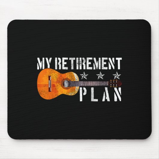 Guitar Retirement Plan - Funny Gift For Retired Gu Muismat (Voorkant)