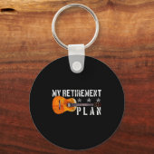 Guitar Retirement Plan - Funny Gift For Retired Gu Sleutelhanger (Voorkant)