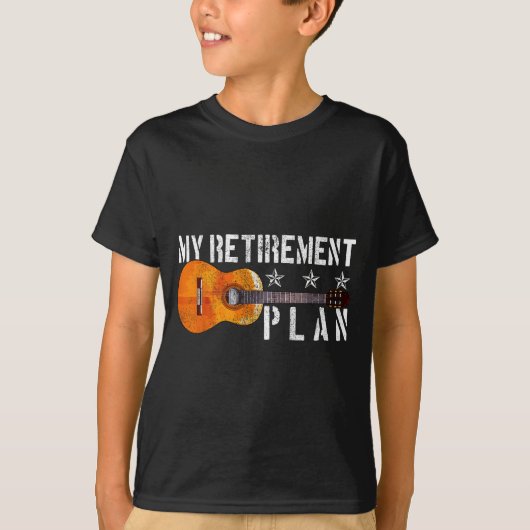 Guitar Retirement Plan - Funny Gift For Retired Gu T-shirt (Voorkant)