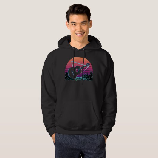 Guitar Retro Hoodie (Voorkant volledig)
